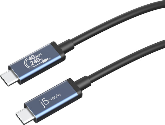 j5create USB 40Gbps 240W USB Type-C® Cable, JUC29L08