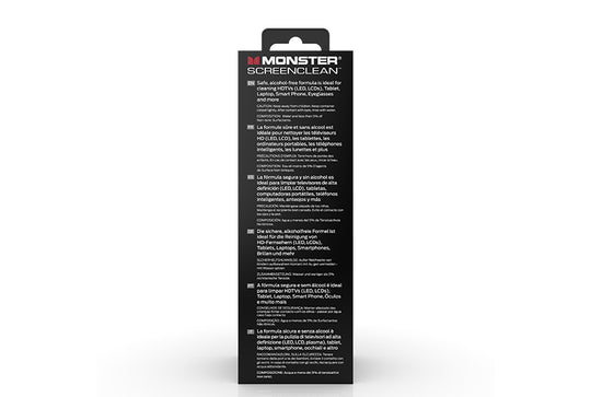 Monster Screenclean™ Kit w/ Microfiber Cloth for Electronic Devices.