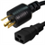 L5-20P to C19 Power Cord – 15 Foot, 20A, 125V, 12/3 SJT, Black