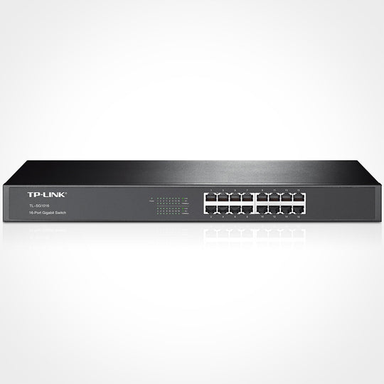 TP-Link TL-SG1016 16-Port Gigabit Rackmount 10/100/1000 Ethernet Switch