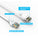 Cat6A Slim Ethernet Patch Cable, Snagless Boot - White
