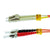 LC-ST Multimode OM1 Duplex 62.5/125 Fiber Patch Cable, UL, ROHS