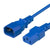 World Cord C13 C14 10A 250V 18/3 SJT Power Cord - Blue