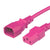 World Cord C13 C14 15A 250V 14/3 SJT Power Cord - Pink
