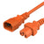 World Cord C14 C15 15A 250V 14/3 SJT Power Cord - Orange