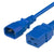 World Cord C14 to C19 15A 250V 14AWG SJT Power Cord - Blue