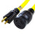 World Cord NEMA 5-15P to L5-20R 15A 125V 12/3 SJT Power Cord - Yellow