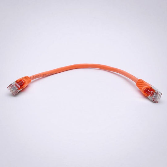 Cat5E Shielded Ethernet Patch Cable, Snagless Boot - Orange