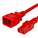 World Cord C13 C20 15A 250V 14/3 SJT Power Cord - Red