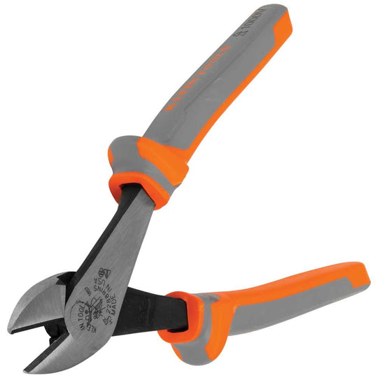 Klein Tools Diagonal Cutting Pliers, Insulated, High Leverage, 8-Inch, 2288RINS