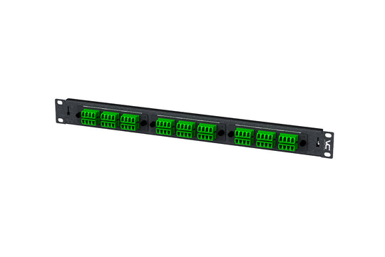Vertical Cable Optical Fiber Rack-Mount Panel, LGX, Three-Position, Front and Rear CMB, 1U