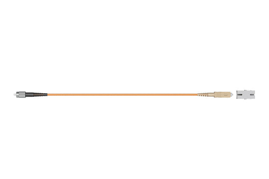 Vertical Cable Optical Fiber Test Lead, 2.5-mm to 1.25-mm Conversion, 1ft