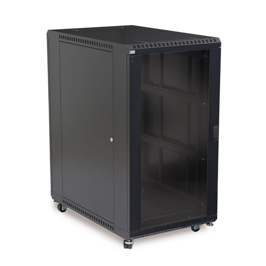 Kendall Howard LINIER Server Cabinet - Glass/Solid Doors - 36" Depth - (22U-42U)