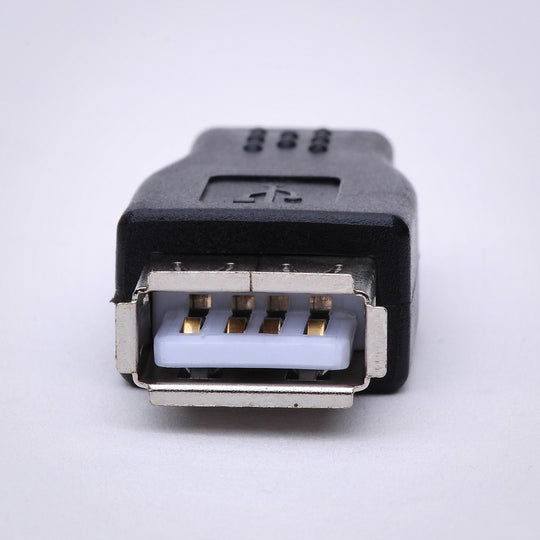 USB Type A Female to 5-Pin Mini USB Type B Male