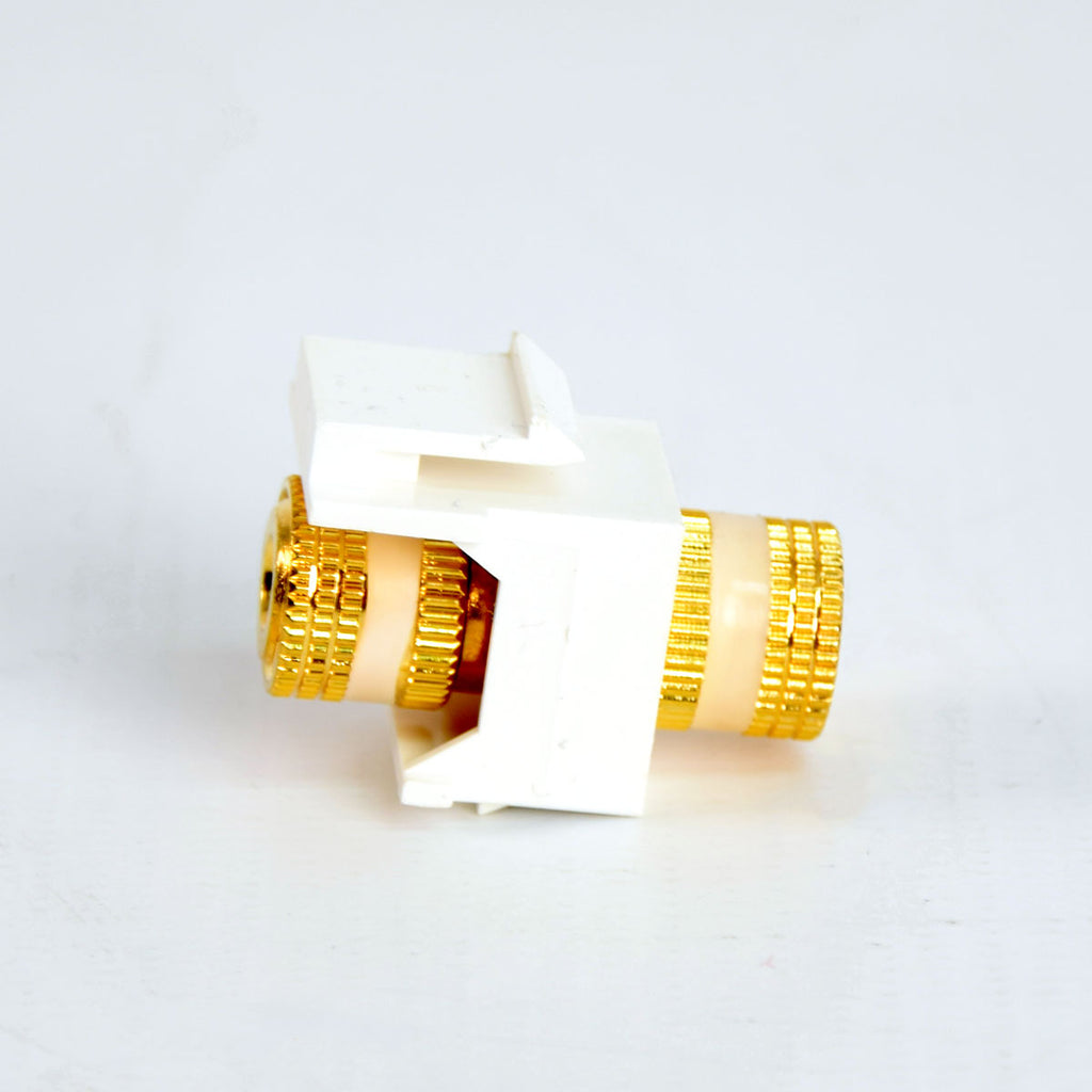 Banana Plug Keystone Insert, White Rings FireFold