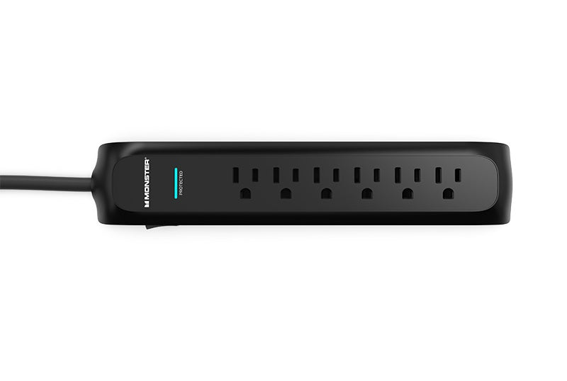 Monster Power Strip Surge Protector 6 AC FireFold