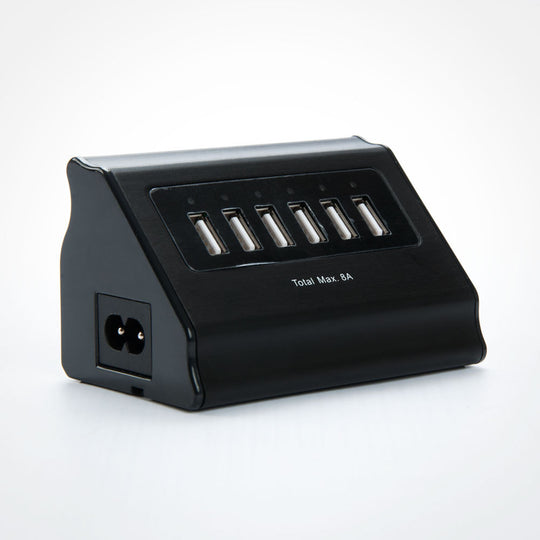 6 Port USB Wall Charger - 5V 8 Amps