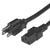 World Cord NEMA 5-15P to C13 13A 125V 16/3 SJT Power Cord - Black
