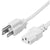 World Cord 5-15P to C13 10A 125V 18/3 SJT Power Cord - White