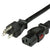 World Cord A-Lock C13 to 5-15P 15A 125V 14/3 SJT Power Cord - Black