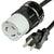 World Cord NEMA 5-20P to L5-20R (Twist-Lock) 20A 125V 12/3 SJT ASSEMBLED Power Cord - Black