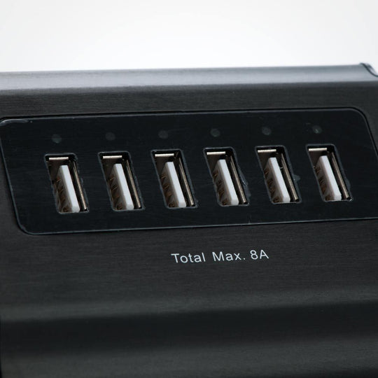 6 Port USB Wall Charger - 5V 8 Amps