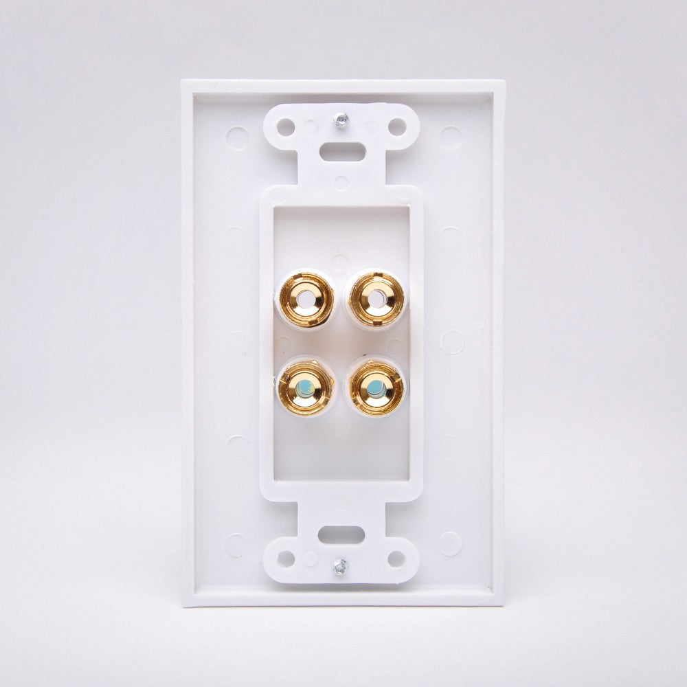 Vanco WP2PBIND Binding Post Wall Plate FireFold