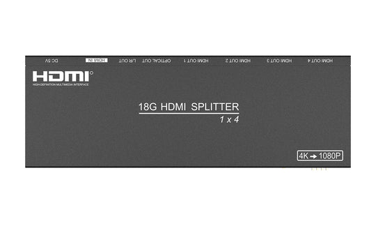BZBGEAR 4K 60Hz HDMI Splitter with Down-Scaler w/Digital and Analog audio Output