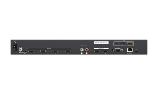 BZBGEAR 4K/UHD 4X2 Seamless Multiviewer/Presentation Switcher/Scaler with USB Capture Card