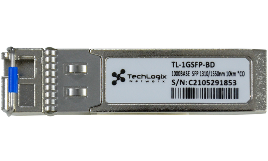 Techlogix Networx 1G BiDi SFP Transceiver Modules (Set) - Simplex Fiber