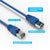 Cat6A Shielded Patch Cable - 26AWG 10G - Blue