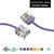 Cat6A Super-Slim Ethernet Patch Cable, UTP, Bare Copper, 32AWG - Purple