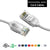 Cat6 28AWG, Pure Bare Copper,RJ45 Slim Ethernet Network Cable - White