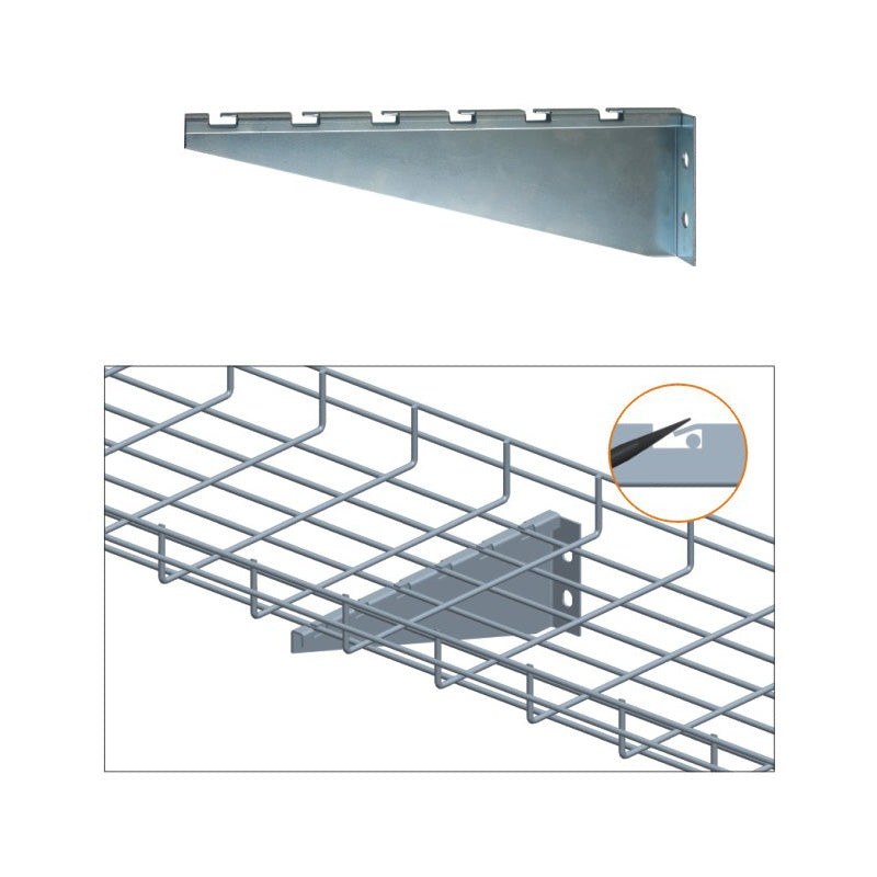 Quest Cable Tray Wall Bracket Zinc FireFold