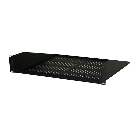 Quest Single-Sided Vented Cantilever Shelf, 19" x 12"D, Black