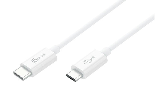j5create JUCX09 USB2.0 Type-C to Micro-B Cable, 6ft