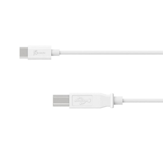 j5create JUCX11 USB2.0 Type-C to Type-B Cable, 6ft