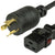 World Cord A-Lock C19 to L6-20P 15A 250V 14/3 SJT Power Cord - Black