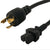 Unirise Locking NEMA Power Cord, L6/20P - C15, 15amp, 14awg, SJT Jacket, 250V, Black