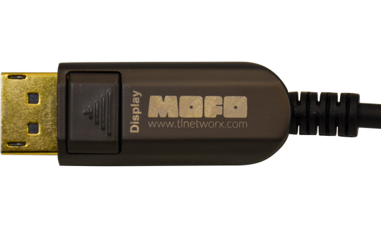 Techlogix Networx MOFO Media Over Fiber Optic cable -- DisplayPort 1.4 -- Plenum Rated