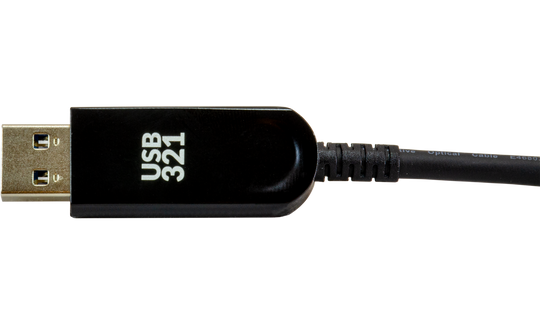 Techlogix Networx MOFO™ Media Over Fiber Optic cable - USB 3.0 M to F - Plenum - Multimode Core
