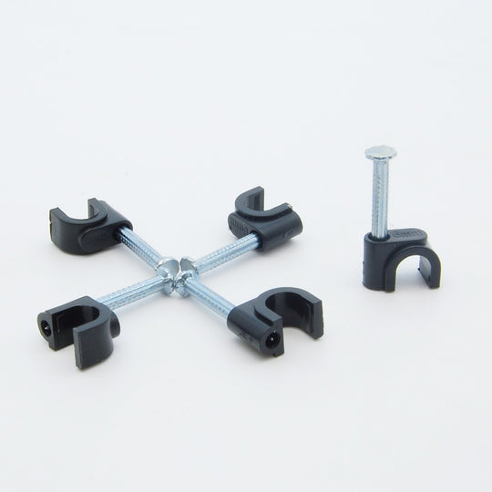 Nail-in Coax Cable Clip for RG-6 - 100 Pack