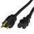 World Cord NEMA 5-20P to C15 15A 125V 14/3 SJT Power Cord - Black