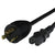 World Cord L5-20P to C15 15A 125V 14/3 SJT Power Cord - Black
