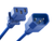 Unirise Server/Switch/PDU Power Cord, C13-C14, 14AWG, 15amp, 250V, SJT Jacket - Blue