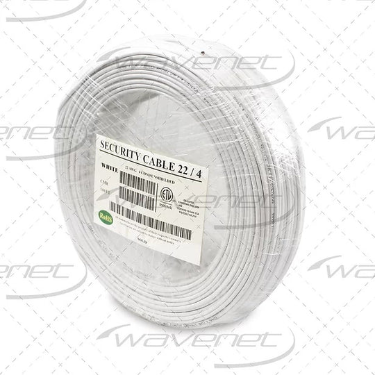 Wavenet 22AWG/4C Solid Unshielded Riser (CMR) Security Cable (500-1000ft)