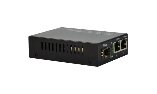 Techlogix Networx Fiber-based Media Converter - 1 SFP & 2 RJ45