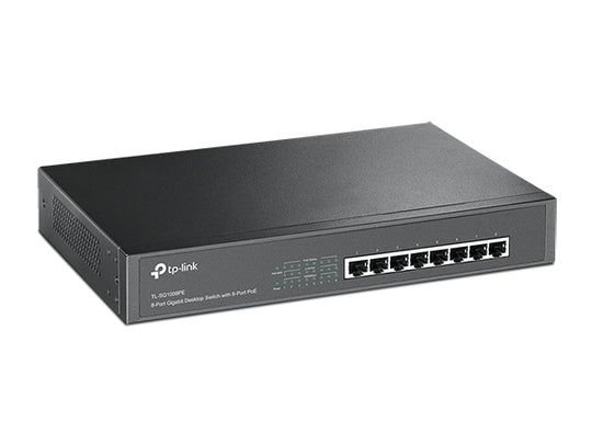 TP-Link TL-SG1008PE 8-Port Gigabit Desktop/Rackmount Switch with 8-Port PoE+