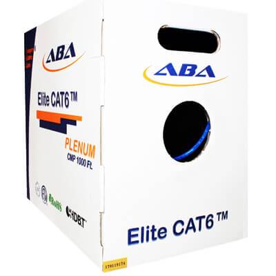 ABA Elite CAT6 UTP, CMP, Solid, 23AWG - 1000ft REELEX II Box