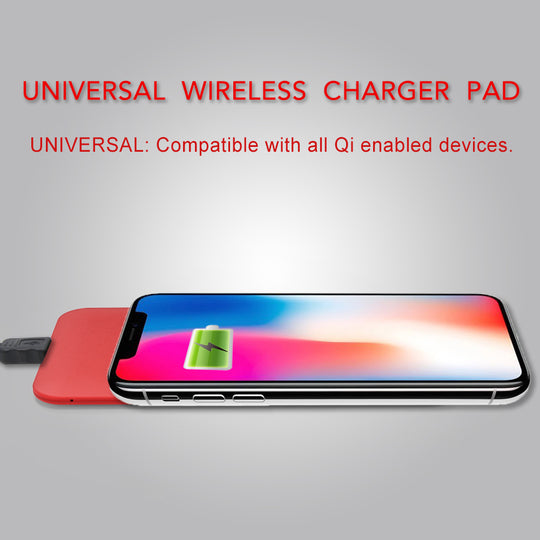 Wireless Qi Cellphone Charger, Rubber, Oil Coated